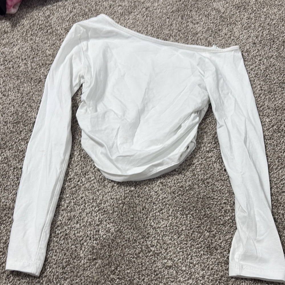 Elegant White Off-Shoulder Women's Top